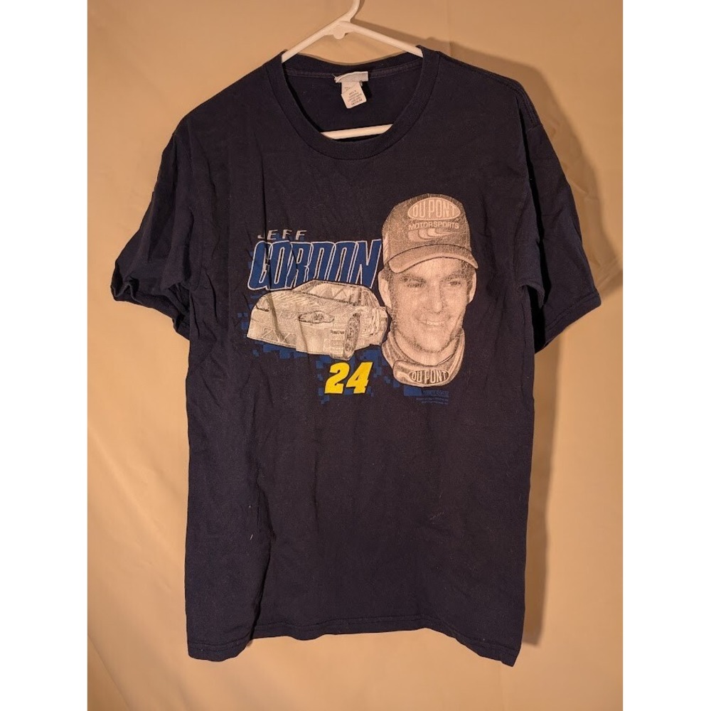 Vintage‎ Jeff Gordon NASCAR T-Shirt DuPont Racing #24 Medium